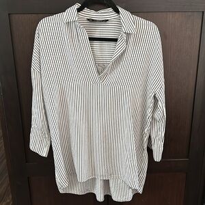 Zara Pinstripe Blouse